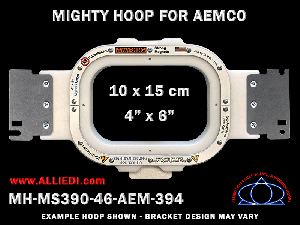 Aemco 4 x 6 inch (10 x 15 cm) Rectangular Magnetic Mighty Hoop for 400 mm Sew Field / Arm Spacing