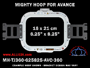 Avance 6.25 x 8.25 inch (16 x 21 cm) Rectangular Magnetic Mighty Hoop for 360 mm Sew Field / Arm Spacing
