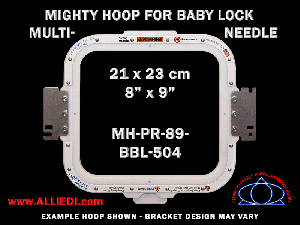 Baby Lock Multi-Needle 8 x 9 inch (21 x 23 cm) Rectangular Magnetic Mighty Hoop
