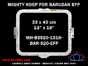 Barudan 13 x 16 inch (33 x 40 cm) Rectangular Magnetic Mighty Hoop for 520 mm Sew Field / Arm Spacing EFP Type