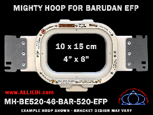 Barudan 4 x 6 inch (10 x 15 cm) Rectangular Magnetic Mighty Hoop for 520 mm Sew Field / Arm Spacing EFP Type