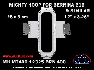 Bernina E16 12 x 3.25 inch (30 x 8 cm) Vertical Rectangular Magnetic Mighty Hoop for 400 mm Sew Field / Arm Spacing
