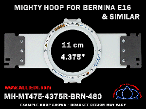 Bernina E16 4.375 inch (11 cm) Round Magnetic Mighty Hoop for 480 mm Sew Field / Arm Spacing