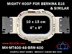 Bernina E16 4 x 6 inch (10 x 15 cm) Rectangular Magnetic Mighty Hoop for 400 mm Sew Field / Arm Spacing
