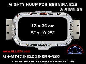 Bernina E16 5 x 10.25 inch (13 x 26 cm) Horizontal Rectangular Magnetic Mighty Hoop for 480 mm Sew Field / Arm Spacing