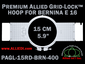 15 cm (5.9 inch) Round Premium Allied Grid-Lock Plastic Embroidery Hoop - Bernina 400