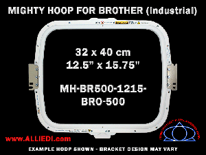 Brother 12.5 x 15.75 inch (32 x 40 cm) Rectangular Magnetic Mighty Hoop for 500 mm Sew Field / Arm Spacing