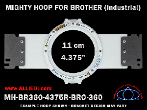 Brother 4.375 inch (11 cm) Round Magnetic Mighty Hoop for 360 mm Sew Field / Arm Spacing