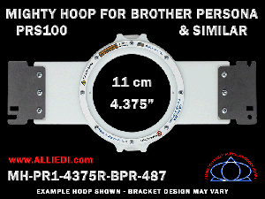 Brother PRS100 Persona Single-Needle 4.375 inch (11 cm) Round Magnetic Mighty Hoop