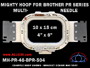 Brother PR Series Multi-Needle 4 x 6 inch (10 x 15 cm) Rectangular Magnetic Mighty Hoop