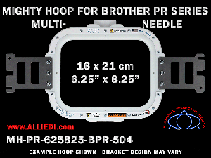 Brother PR Series Multi-Needle 6.25 x 8.25 inch (16 x 21 cm) Rectangular Magnetic Mighty Hoop