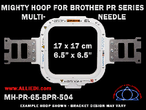 Brother PR Series Multi-Needle 6.5 x 6.5 inch (17 x 17 cm) Square Magnetic Mighty Hoop