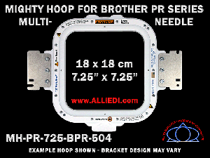 Brother PR Series Multi-Needle 7.25 x 7.25 inch (18 x 18 cm) Square Magnetic Mighty Hoop