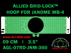 9 cm (3.5 inch) Round Allied Grid-Lock Plastic Embroidery Hoop - Janome 360