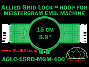 15 cm (5.9 inch) Round Allied Grid-Lock (New Design) Plastic Embroidery Hoop - Meistergram 400