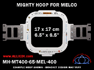 Melco 6.5 x 6.5 inch (17 x 17 cm) Square Magnetic Mighty Hoop for 400 mm Sew Field / Arm Spacing