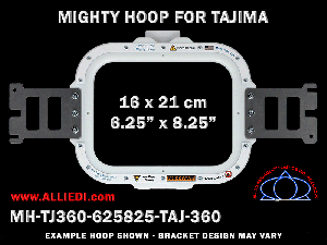 Tajima 6.25 x 8.25 inch (16 x 21 cm) Rectangular Magnetic Mighty Hoop for 360 mm Sew Field / Arm Spacing