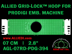 7 cm (2.8 inch) Round Allied Grid-Lock Plastic Embroidery Hoop - Prodigi 394