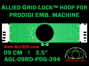 9 cm (3.5 inch) Round Allied Grid-Lock Plastic Embroidery Hoop - Prodigi 394