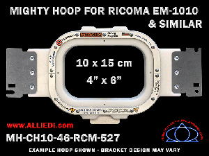Ricoma EM-1010 4 x 6 inch (10 x 15 cm) Rectangular Magnetic Mighty Hoop