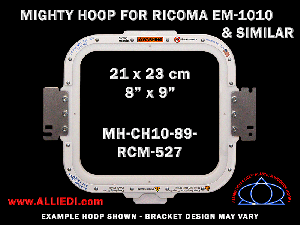 Ricoma EM-1010 8 x 9 inch (21 x 23 cm) Rectangular Magnetic Mighty Hoop