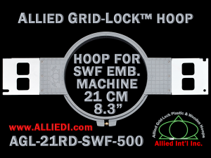 21 cm (8.3 inch) Round Allied Grid-Lock Plastic Embroidery Hoop - SWF 500