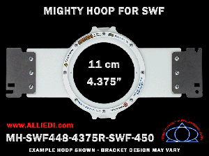 SWF 4.375 inch (11 cm) Round Magnetic Mighty Hoop for 450 mm Sew Field / Arm Spacing