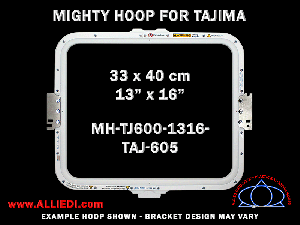 Tajima 13 x 16 inch (33 x 40 cm) Rectangular Magnetic Mighty Hoop for 605 mm Sew Field / Arm Spacing