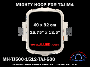 Tajima 15.75 x 12.5 inch (40 x 32 cm) Vertical Rectangular Magnetic Mighty Hoop for 500 mm Sew Field / Arm Spacing
