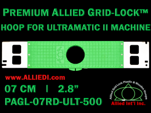 7 cm (2.8 inch) Round Premium Allied Grid-Lock Plastic Embroidery Hoop - Ultramatic-II 500