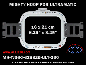 Ultramatic-II 6.25 x 8.25 inch (16 x 21 cm) Rectangular Magnetic Mighty Hoop for 360 mm Sew Field / Arm Spacing