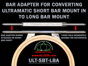 Ultramatic Hoop Bar Adapter for Converting Ultramatic Short-Bar (123 mm) Hoops to Long-Bar Version (242 mm) Hoops