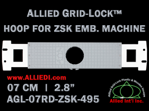 7 cm (2.8 inch) Round Allied Grid-Lock Plastic Embroidery Hoop - ZSK 495
