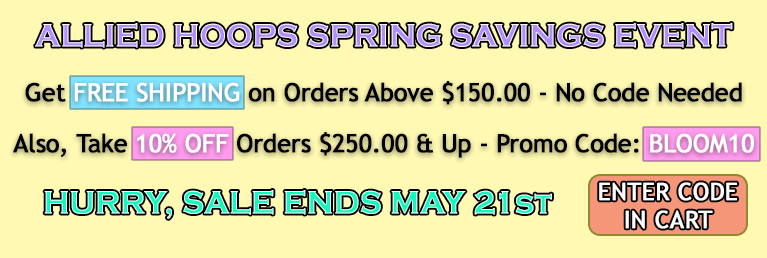 SPRING SAVINGS EVENT - Get FREE SHIPPING on Orders Above $150! Also, Take 10% OFF Orders Above $250!